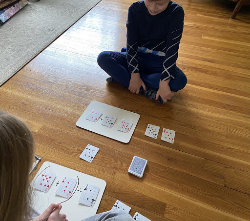 Children playing Target Number math game from personalized educational consultant K-12